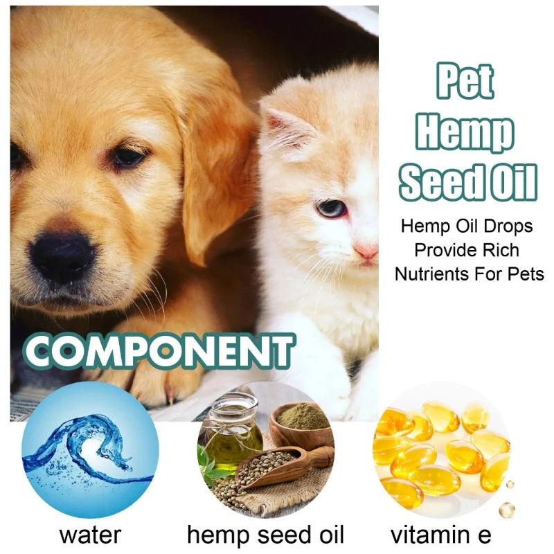 Hemp-Seed Oil High Potency 30ml for Dogs and Cats