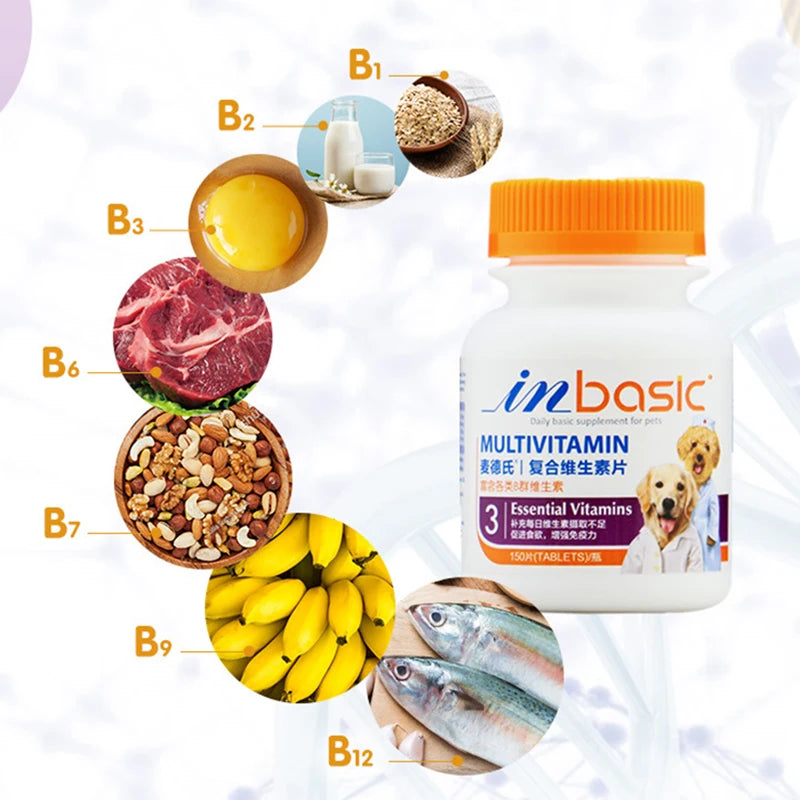 Dog Multivitamin Nutritional Supplements Essential Vitamins