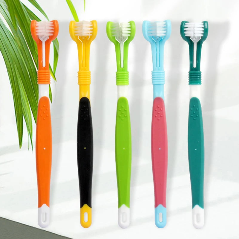 Pet Toothbrush 3-Sided